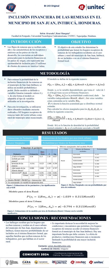 Inclusión financiera de las remesas en el municipio de San Juan, Intibucá, Honduras.