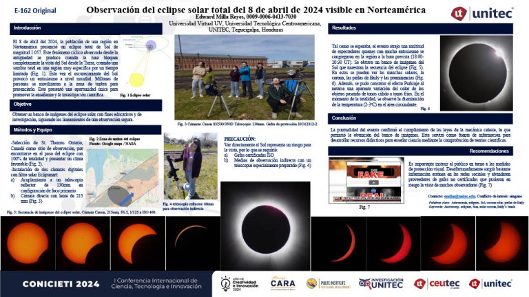 Observación del eclipse solar total del 8 de abril de 2024 visible en Norteamérica