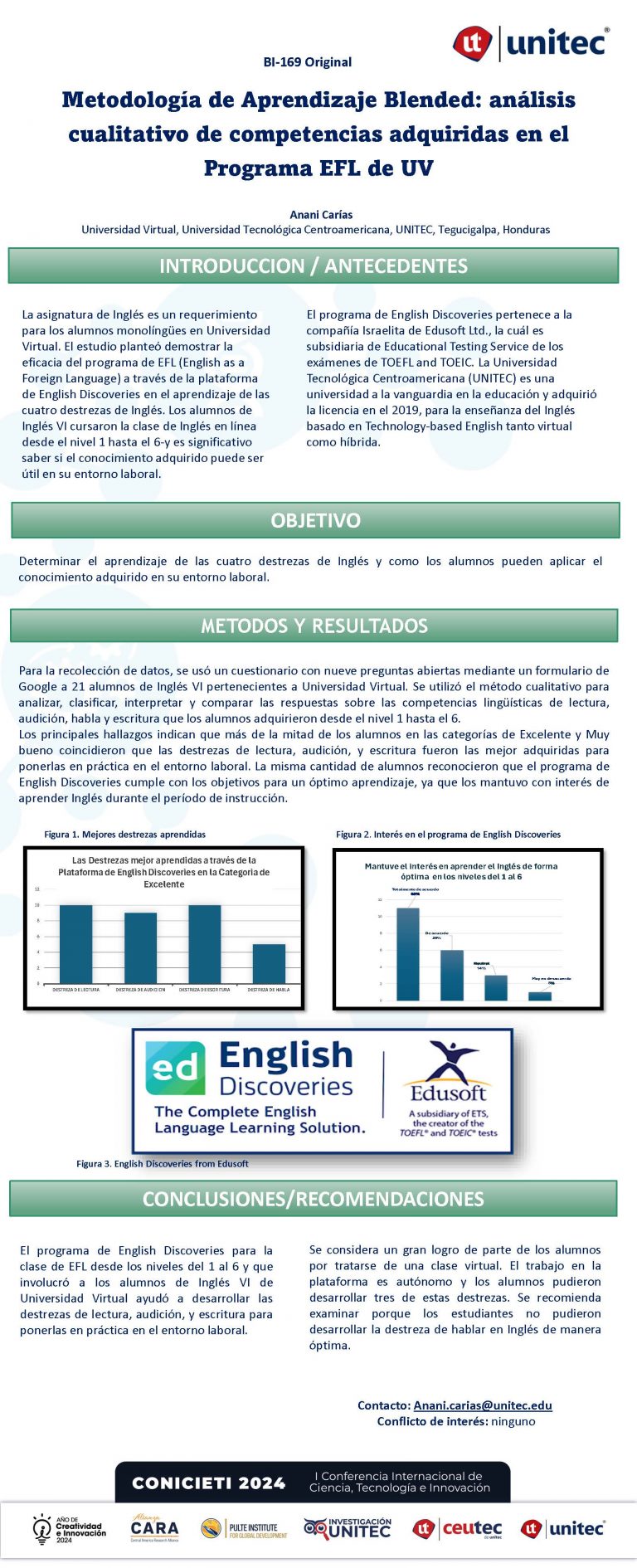 Metodología de Aprendizaje Blended: análisis cualitativo de competencias adquiridas en el Programa EFL de UV