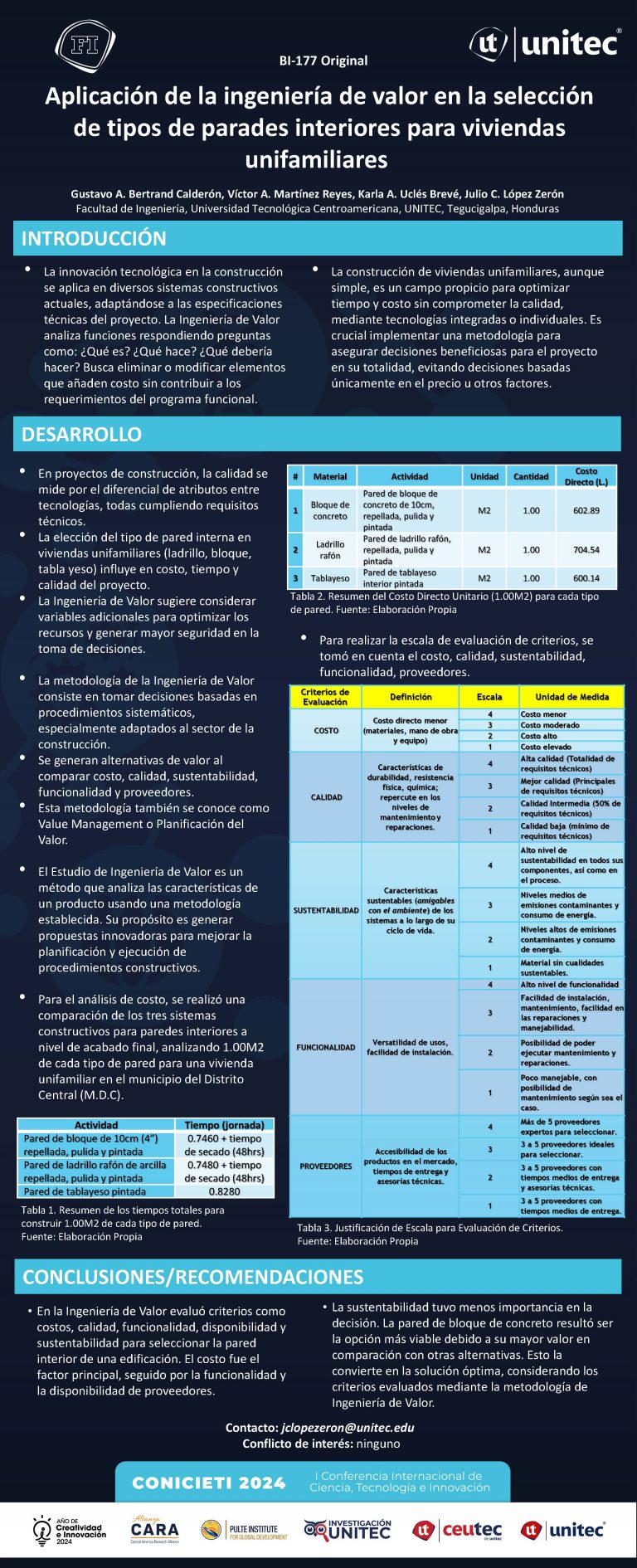 Aplicaciónde la ingeniería de valor en la selección de tipos de parades interiores para viviendas unifamiliares