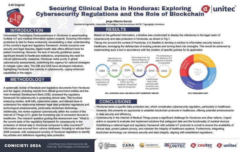 Securing Clinical Data in Honduras: ExploringCybersecurity Regulations and the Role of Blockchain