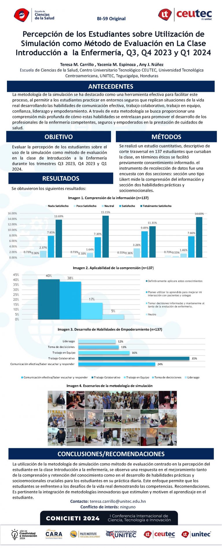 Percepción de los Estudiantes sobre Utilización de Simulación como Método de Evaluación en La Clase Introducción a la Enfermería, Q3, Q4 2023 y Q1 2024