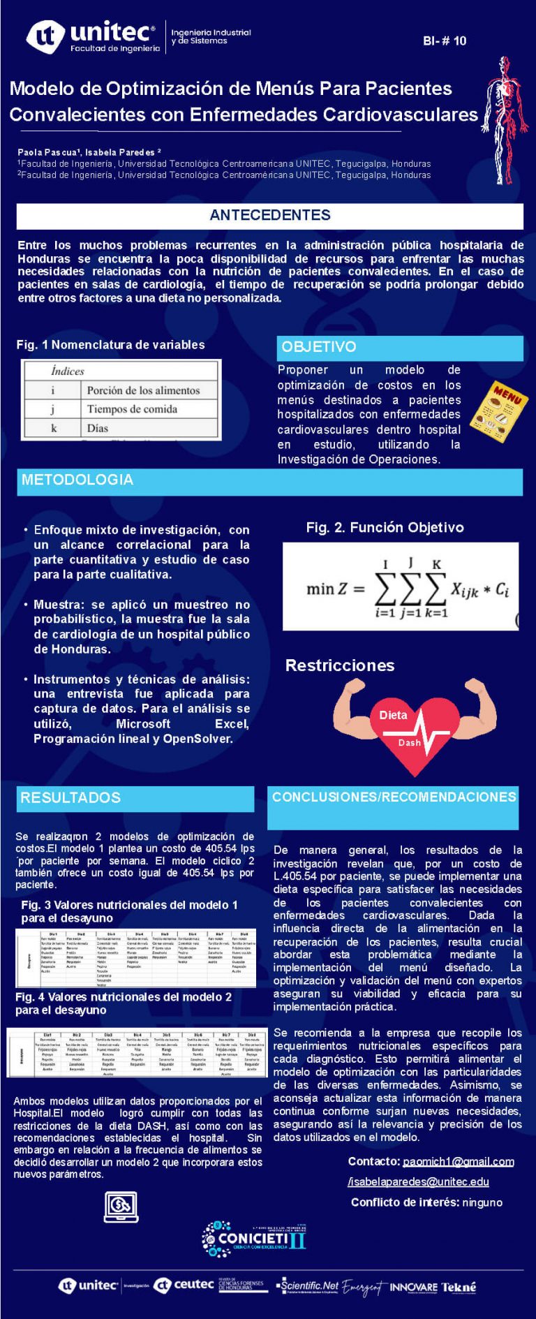 Modelo de Optimización de Menús Para Pacientes Convalecientes con Enfermedades Cardiovasculares