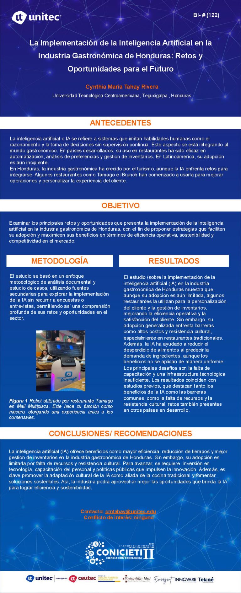 La Implementación de la Inteligencia Artificial en la Industria Gastronómica de Honduras: Retos y Oportunidades para el Futuro