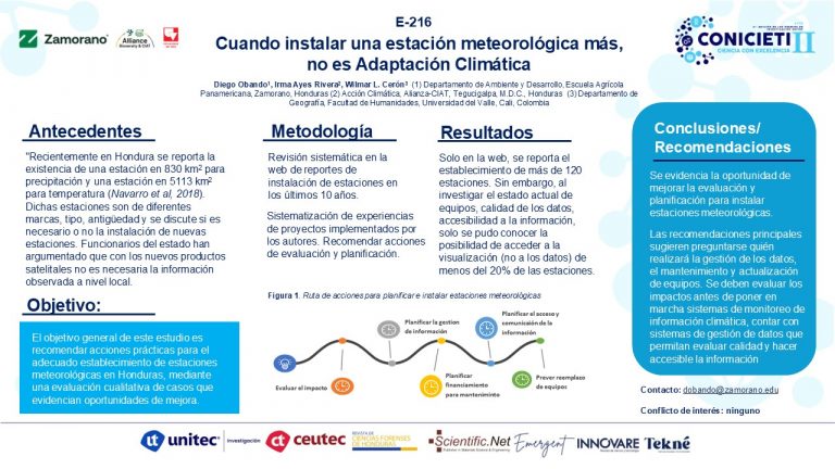 Cuando instalar una estación meteorológica más, no es Adaptación Climática