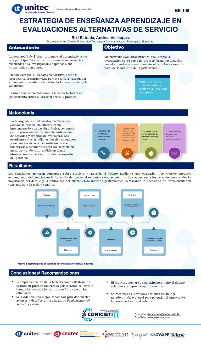 Estrategia de enseñanza aprendizaje en evaluaciones alternativas de servicio