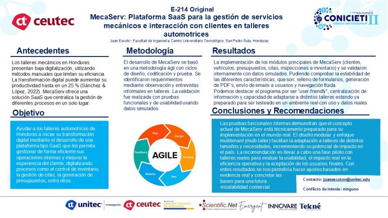 MecaServ: Plataforma SaaS para la gestión de servicios mecánicos e interacción con clientes en talleres automotrices