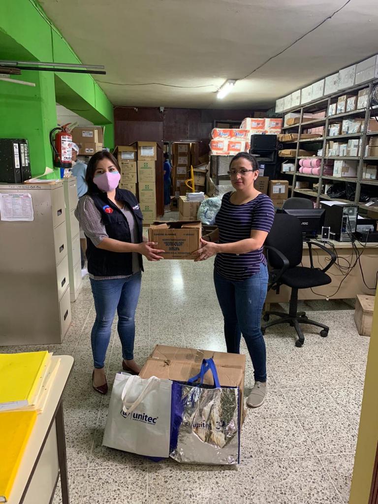 UNITEC dona equipo de bioseguridad al Hospital Mario Mendoza