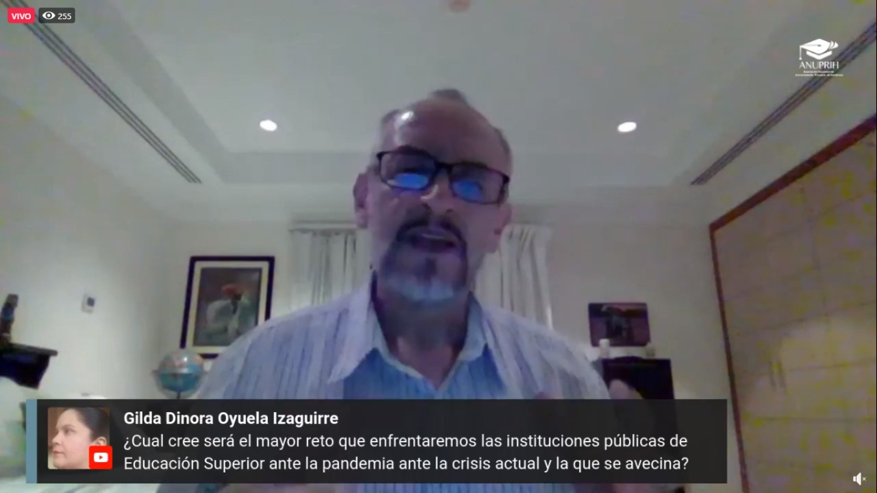 UNITEC y la ANUPRIH presentaron magistral conferencia sobre los retos de educaci&oacute;n superior en la postpandemia