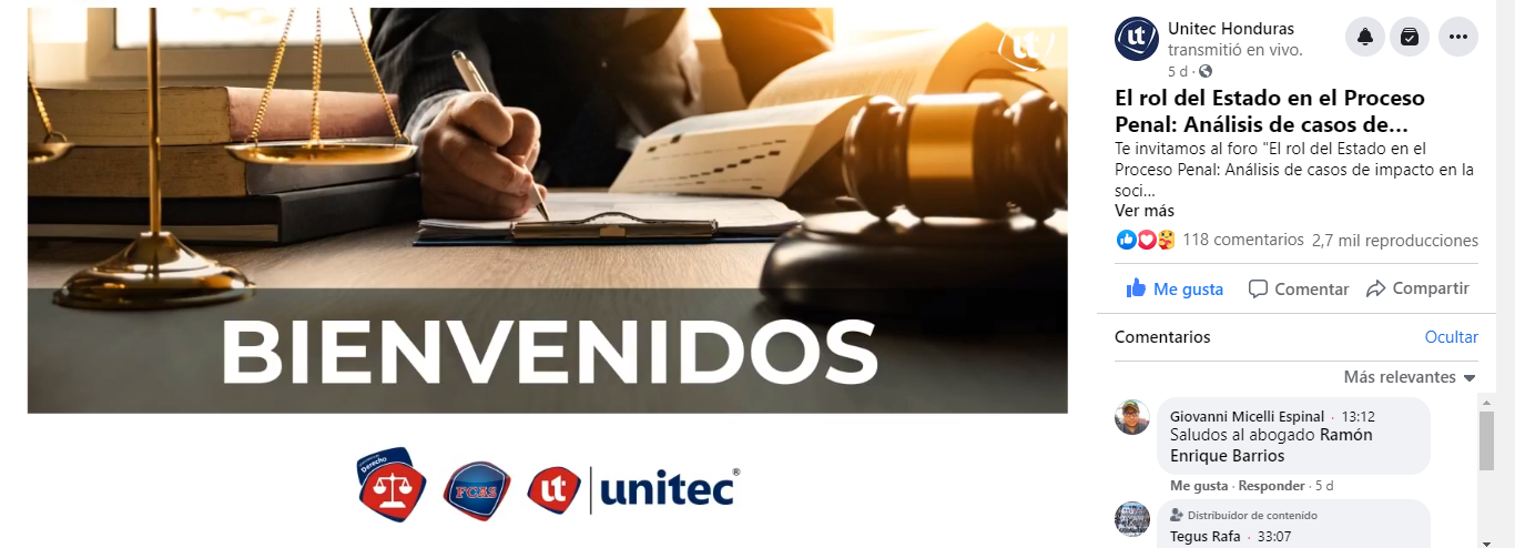 El rol del Estado en el Proceso Penal: an&aacute;lisis de casos de impacto en la actualidad