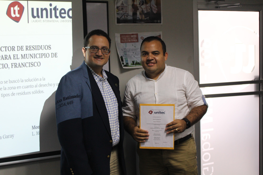 Estudiantes y docentes de UNITEC TGU entregan proyectos de vinculaci&oacute;n para apoyar a alcald&iacute;as y organizaciones