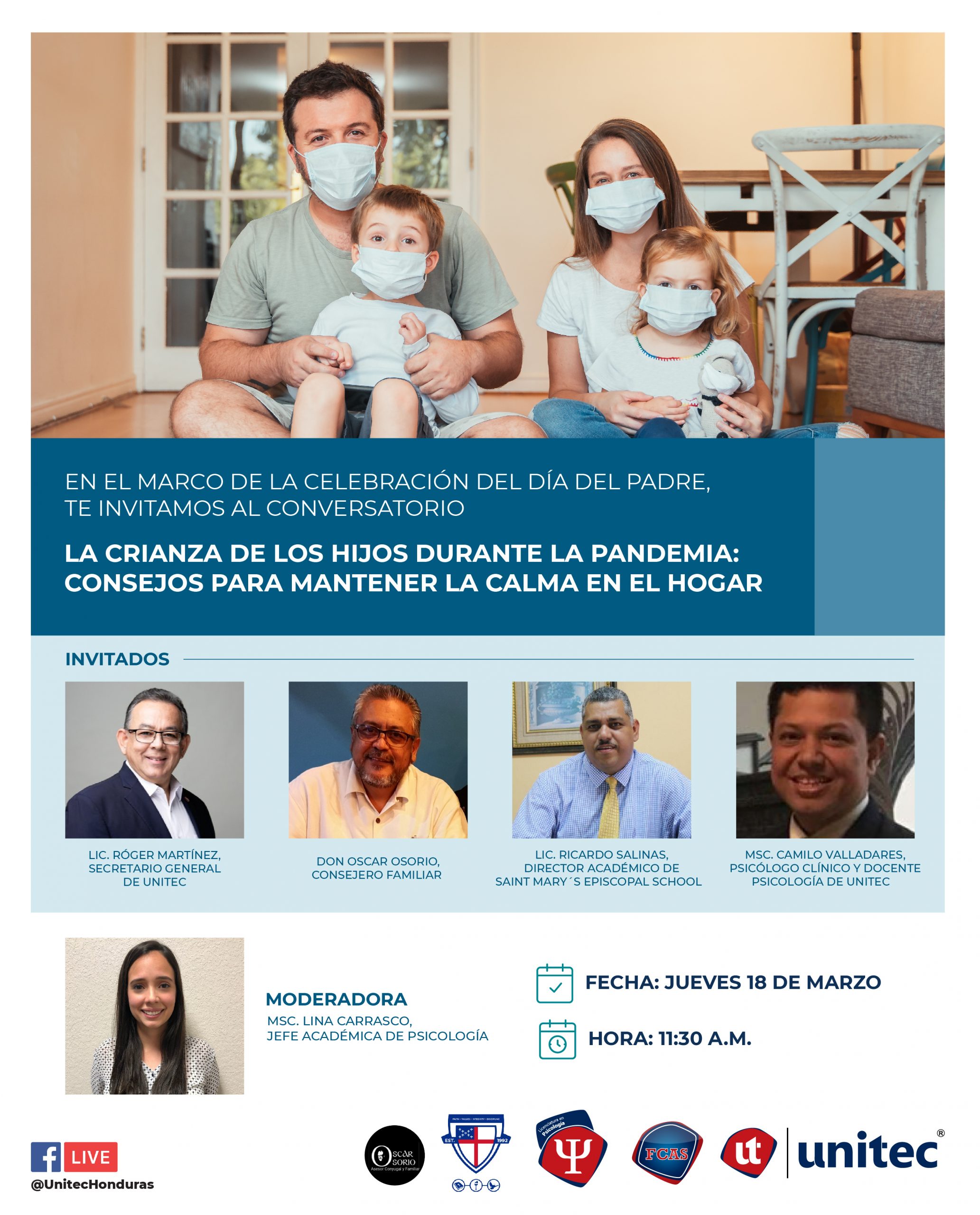 UNITEC celebra el D&iacute;a del Padre con importante conversatorio sobre la crianza de los hijos
