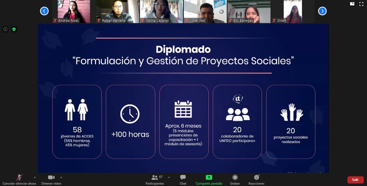 Voluntarios de ACOES concluyen diplomado en Formulaci&oacute;n y Gesti&oacute;n de Proyectos Sociales