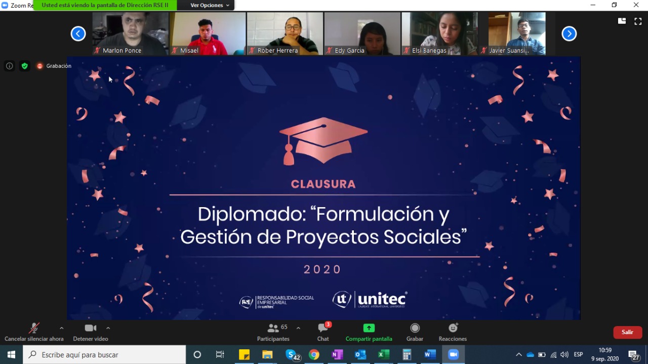 Voluntarios de ACOES concluyen diplomado en Formulaci&oacute;n y Gesti&oacute;n de Proyectos Sociales