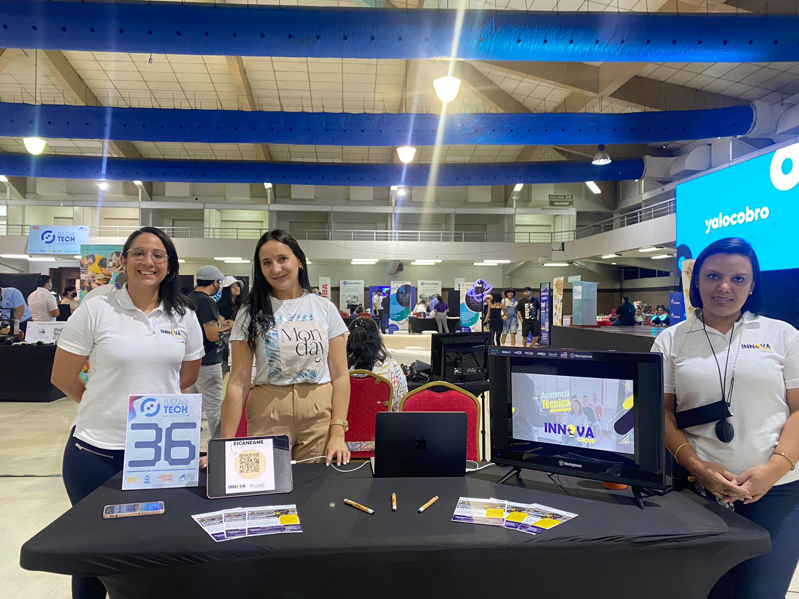 El HUB de Emprendimiento de UNITEC presente en el Bazar Tech organizado por la C&aacute;mara de Comercio e Industrias de Cort&eacute;s y el Bazar del S&aacute;bado