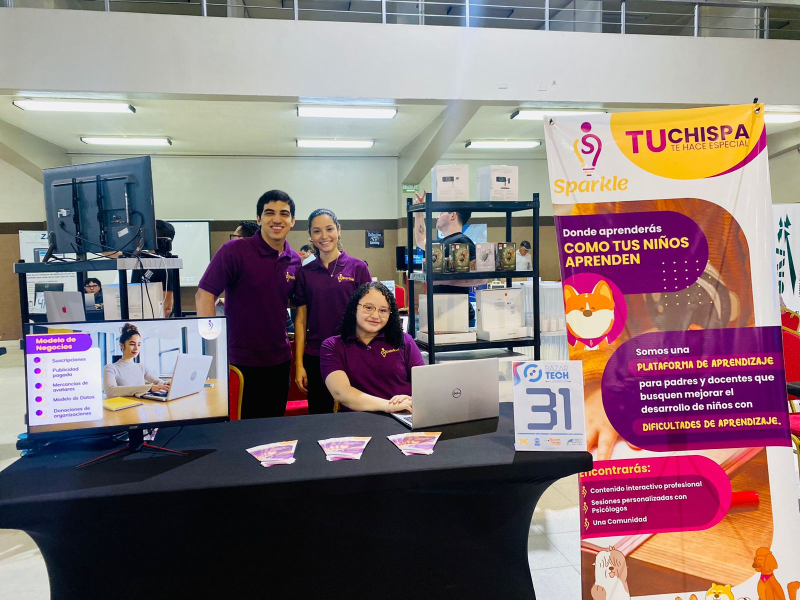 El HUB de Emprendimiento de UNITEC presente en el Bazar Tech organizado por la C&aacute;mara de Comercio e Industrias de Cort&eacute;s y el Bazar del S&aacute;bado