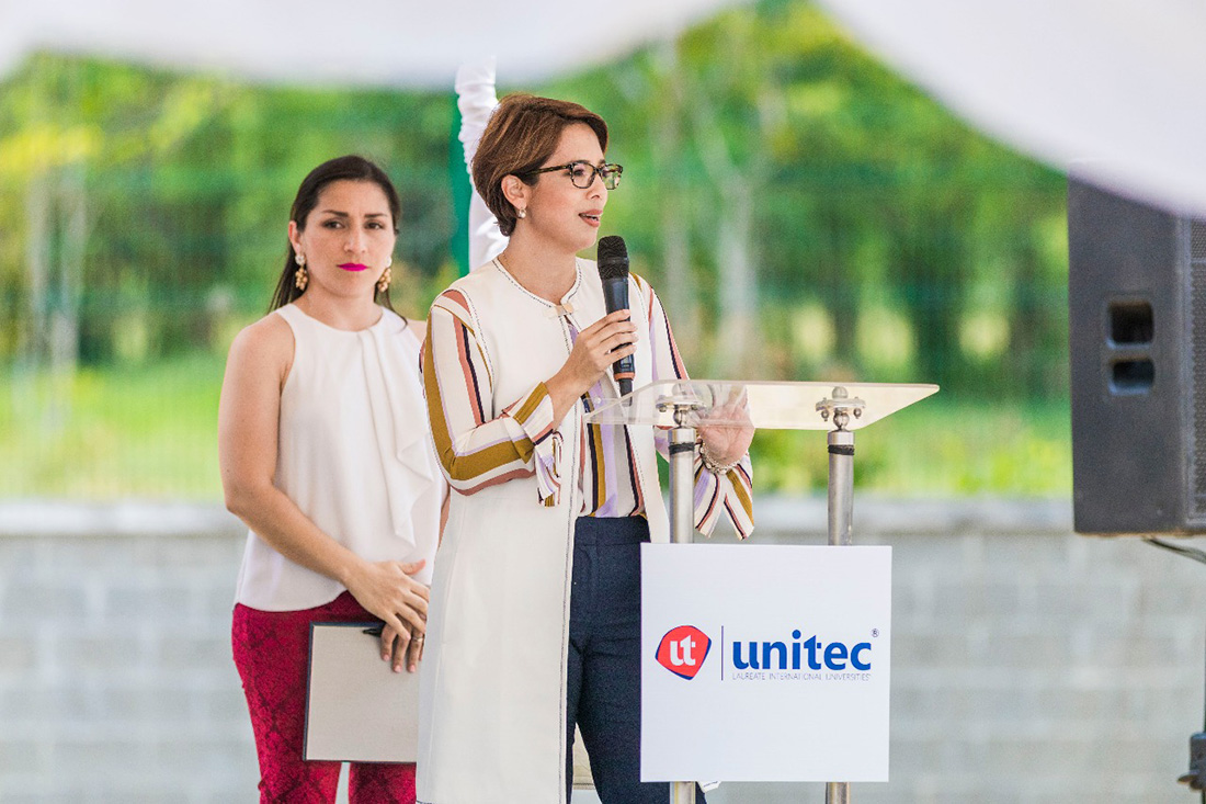 UNITEC coloca la primera piedra del Centro Avanzado de Medios de su campus en San Pedro Sula