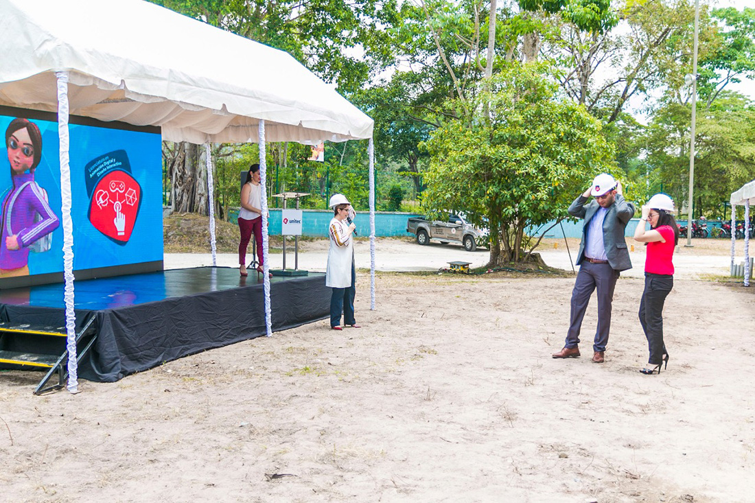 UNITEC coloca la primera piedra del Centro Avanzado de Medios de su campus en San Pedro Sula