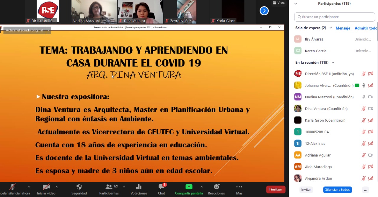 Voluntarios de UNITEC-CEUTEC realizan capacitaciones en Escuela para Padres de centros de educaci&oacute;n p&uacute;blica
