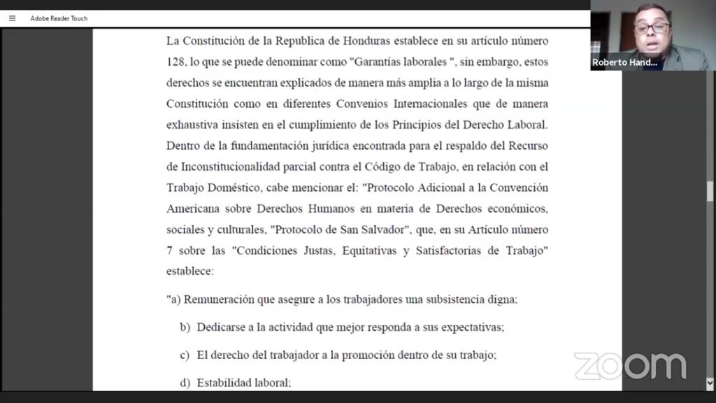Estudiantes de derecho de CEUTEC se suman a la defensa de los derechos de las trabajadoras dom&eacute;sticas de Honduras