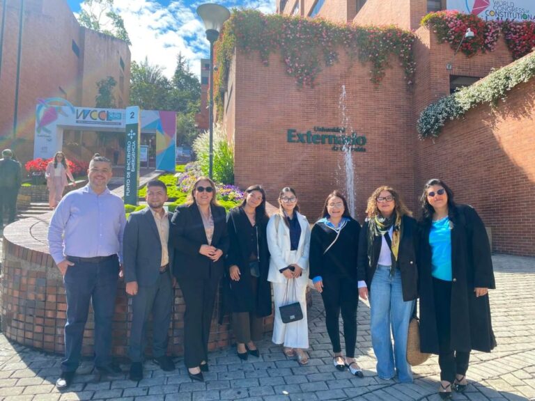 Estudiantes de UNITEC participan en el World Congress of Constitutional Law en Bogot&aacute;, Colombia.